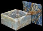 Wide Blue Calcite Jewelry Box #64726-2